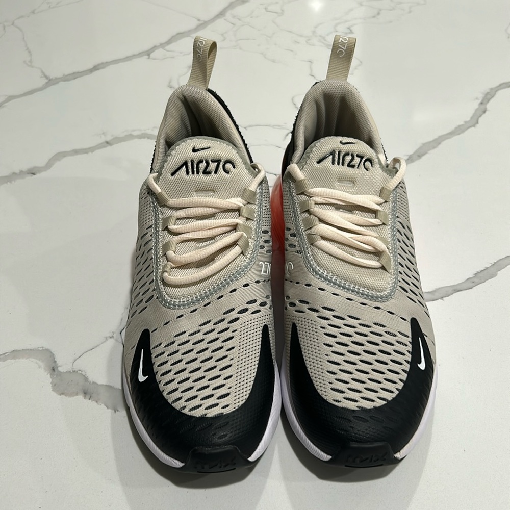 Men's Nike Air Max 270. Black, tan & orange. Like new worm once. No box